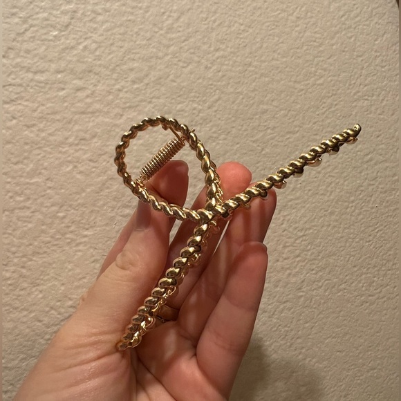 Set of 5 Golden Metal Claw Clips - Picture 6 of 6